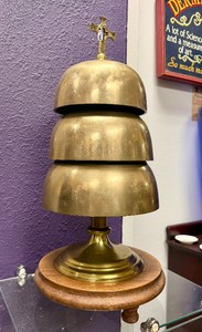 LARGE Vintage Triple Chime Sanctus Communion Bell&nbsp