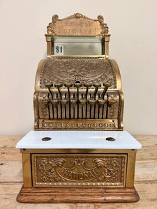 Fantastic Restored Condition NATIONAL Cash Register w Topper #1