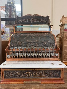 Fantastic Restored Condition NATIONAL Cash Register w Topper #2