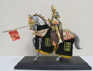 Very Cool Heavy Cast Metal Medieval Jousting Knight - Nicely Detailed