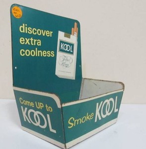 Vintage KOOL Cigarettes Tin Advertising Store Display