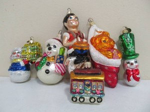 Lot of Christopher Radko Glass Christmas Ornaments&nbsp