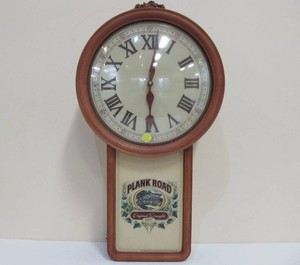 Vintage PLANK ROAD BEER Advertising Clock