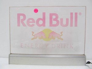Working Heavy Duty Lighted Glass RED BULL Advertising Display Sign