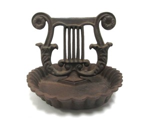 Heavy Antique Cast Iron Harp Boot Scraper