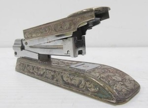Ornate&nbspVintage Silverplated Stapler