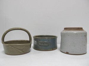 3 Signed PETER LEACH Studio Art Pottery Pieces - MN Artist