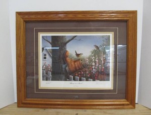 Framed Signed Numbered LES KOUBA Wildlife Print - Home in a Boot