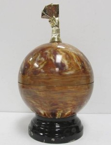 Great Looking Mid Century Bowling Ball Hidden Bar Drink Dispenser