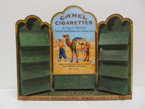 Tin Litho CAMEL CIGARETTES Advertising Store Display