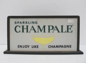 Working Vintage Lighted CHAMPALE Advertising Bar Sign