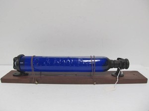 Awesome Antique Chicago &amp Northwestern Railway Embossed Cobalt Blue Bottle&nbsp