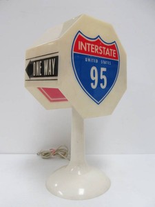 Vintage 1960s-70s STYLETTE Street Sign Lamp