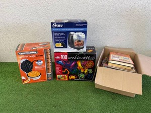 Cookbooks, Waffle Maker, Mixer & Cookie Cutters