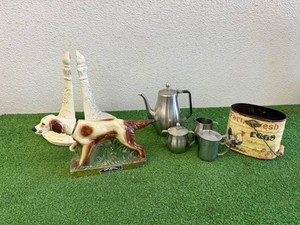 Dog Decanter, Book Ends & Kitchen Items