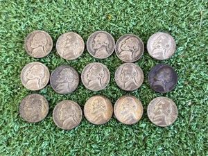 15 Jefferson Silver War Nickles