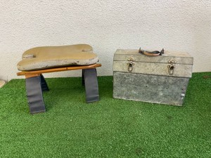 Vintage Stool & Toolbox
