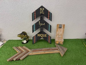 Mixed Home Decor - Arrows, Bottle Opener, Fish Decanter