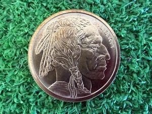 1 oz Copper Buffalo Round