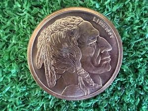 1 oz Copper Buffalo Round