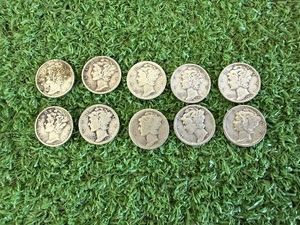 10 Mercury Dimes