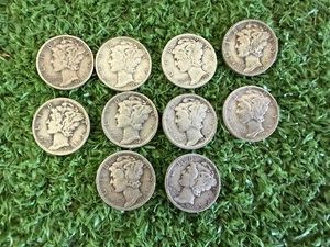 10 Mercury Dimes