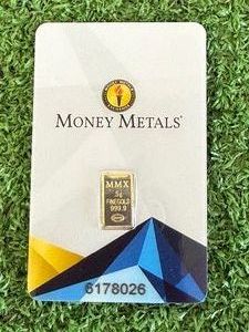 Money Metals .5 grams 999.9 Fine Gold