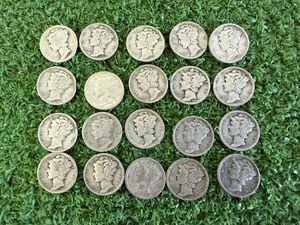 20 Mercury Dimes