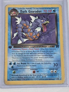 Dark Gyarados Pokemon Card 1st Edition #2382