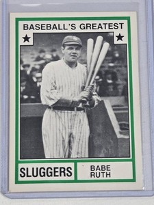 Babe Ruth 1982 TCMA Baseballs Greatest Sluggers #18 - New York Yankees Vintage Baseball Card