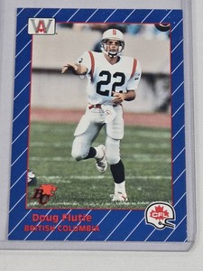 Doug Flutie 1991 AW Sports CFL Rookie Card #22 - BC Lions Football Card