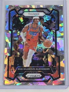 Shai Gilgeous-Alexander 2023-24 Panini Prizm Cracked Ice #85 - Oklahoma City Thunder Basketball Card