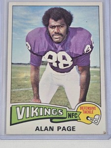 Alan Page Rookie 1975 Topps #520 - Minnesota Vikings Vintage Football Card