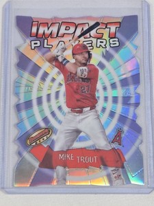 Mike Trout 2024 Bowmans Best Impact Players Die Cut Refractor IP-1 - Los Angeles Angels Baseball Card