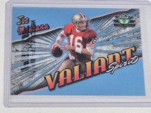 1 of 1  Joe Montana Leaf Valiant Spirits Pre-Production Proof - San Francisco 49ers Football Card