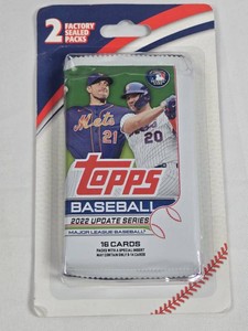 Unopened Hanger Pack of 2022 Topps Update Series Baseball Cards