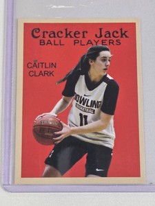 RARE Caitlin Clark Rookie 2024 Cracker Jack #124 - Dowling Basketball Card
