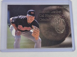 Cal Ripken Jr. 1996 Fleer Smooth Leather Insert #9 - Baltimore Orioles Baseball Card