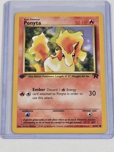 Ponyta 1999 Wizards of the Coast 1st Edition Pokemon Trading Card 6482