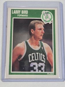 Larry Bird 1989 Fleer #8 - Boston Celtics Basketball Card