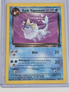 Pokemon TCG Dark Vaporeon 1st Edition 4682 Trading Card