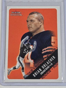 Brian Urlacher Rookie 2000 Fleer Tradition #309 - Chicago Bears Football Card