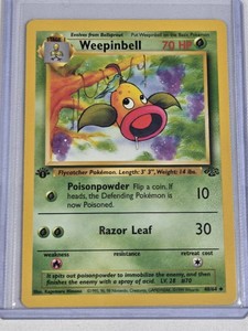 1st Edition Weepinbell 1999 Pokemon #4864 Trading Card
