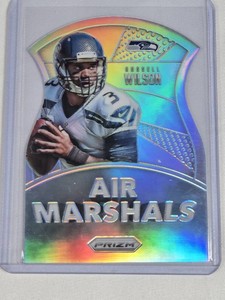 Russell Wilson 2015 Panini Prizm Air Marshals Die-Cut Silver Holo #AM11 - Seattle Seahawks Football Card
