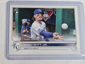 Bobby Witt Jr. Rookie 2022 Topps Rookie Debut #US187 - Kansas City Royals Baseball Card