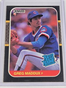 Greg Maddux Rookie 1986 Donruss Rated Rookie #36 - Chicago Cubs Baseball Card