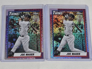 Lot of 2 Joe Mauer Topps Chrome Mojo Baseball Cards