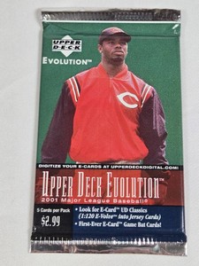 Unopened Pack of 2001 Upper Deck Evolution Baseball Cards