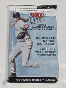 Unopened Pack of 2002 Fleer Ultra Major League Baseball Cards - Joe Mauer Rookie Year