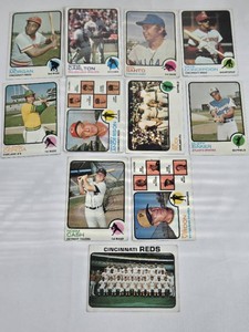 Lot of 11 Vintage Baseball Cards from 1973 Featuring Steve Carlton, Joe Morgan, and Sparky Anderson